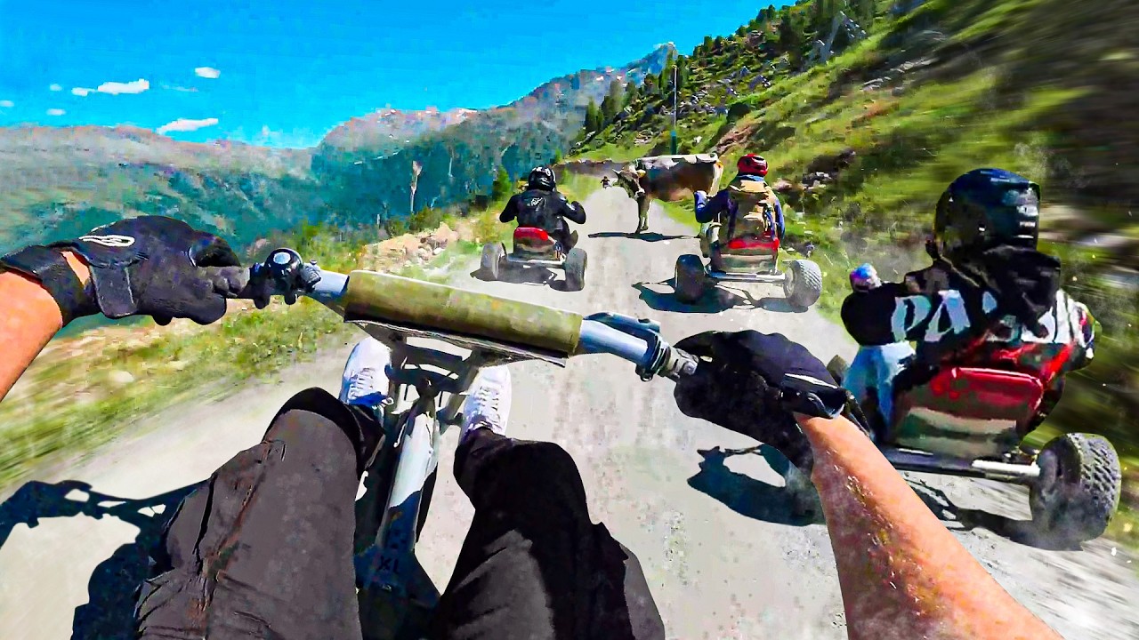 Mountain Karts mit Vollgas Bergab ist das Beste