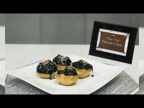 CHOCOLATE ECLAIRS | CREAM PUFF PASTRIES| KOREAN STREET FOOD| BAKING CLASS