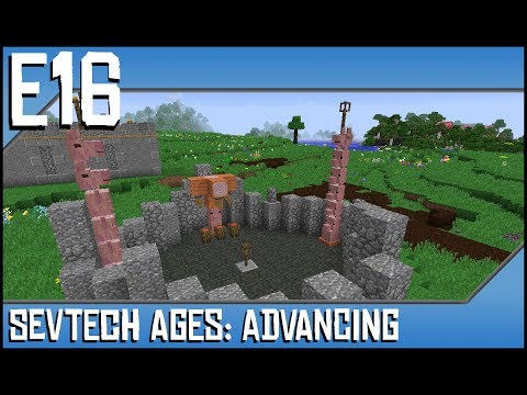 Sevtech Ages-Advancing-Ep16-Modded Minecraft-Leaf Bed, Plumb Line,and Hunting Dimension Frame