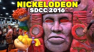 SDCC 2016: Retro Nickelodeon booth tour with Olmec Hidden Temple - San Diego Comic Con
