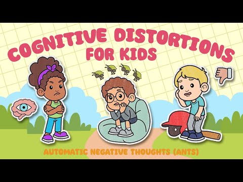 Cognitive Distortions for Kids - Automatic Negative Thoughts (ANTs) | Thinking Traps - CBT for Kids