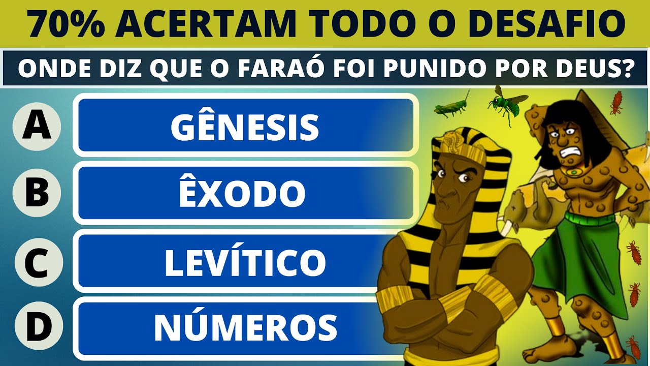 30 PERGUNTAS BÍBLICAS DIFÍCEIS E FÁCEIS PARA AUMENTAR O SEU CONHECIMENTO - QUIZ CRISTÃO