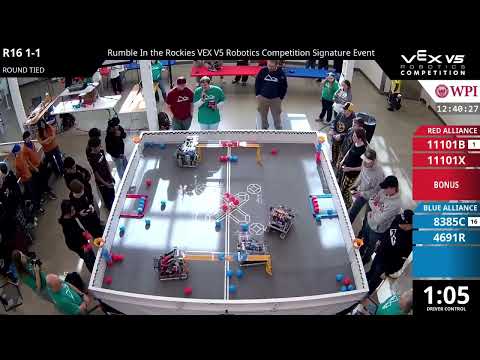 Rumble In the Rockies : Oquirrh - R16 #1-1 - 11101B & 11101X vs 8385C & 4691R - Auton + Driver