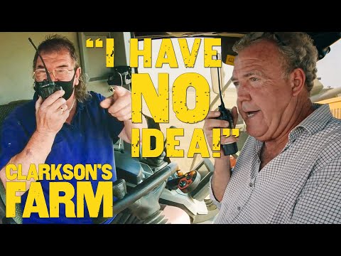 Jeremy Struggles to Harvest the Wheat with Gerald | Clarkson's Farm | Prime Video