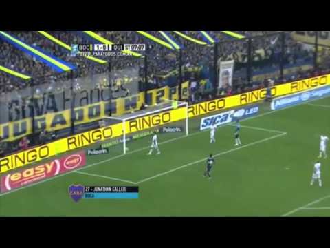 Gol de Calleri. Boca 2 - Quilmes 0. Fecha 17. Primera División 2015. FPT. HQ