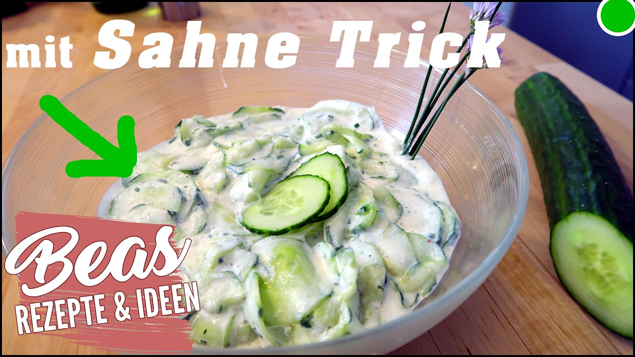 GURKENSALAT MIT SAUERRAHM - Einfache Rezepte GURKENSALAT MIT SAUERRAHM - Einfache Rezepte