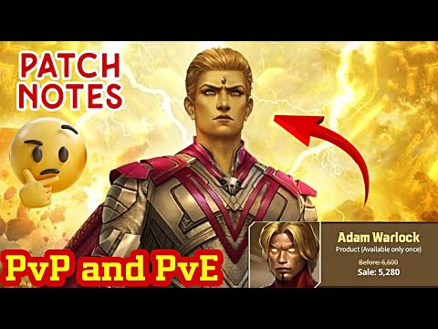 PATCH NOTES 👉 Adam warlock T4 new UNIFORM PvP and PvE in Marvel future fight Mr GAMER VINES Hindi 👍