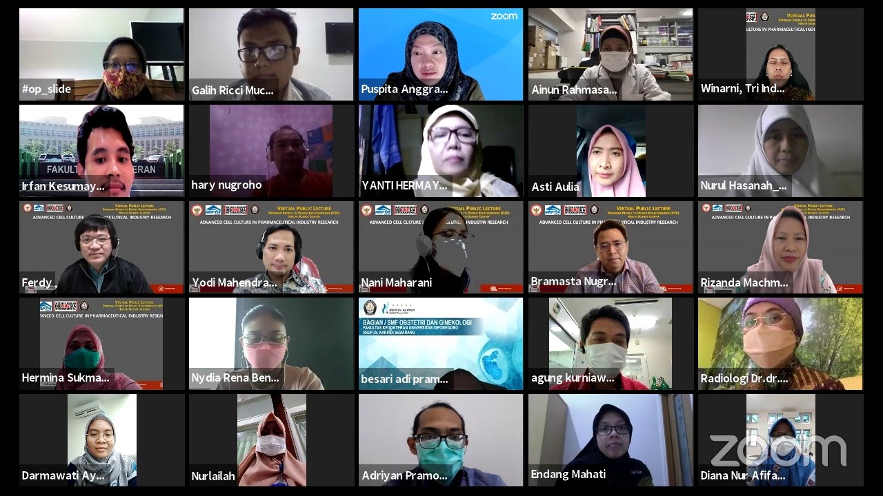 Virtual Public Lecture, Program People to People Relationship (P2), Health Science Cluster