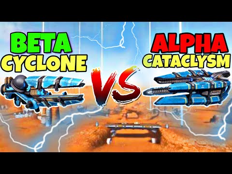 ⚡ CATACLYSM VS CYCLONE TITAN WEAPONS COMPARISON || WAR ROBOTS TEST SERVER ||