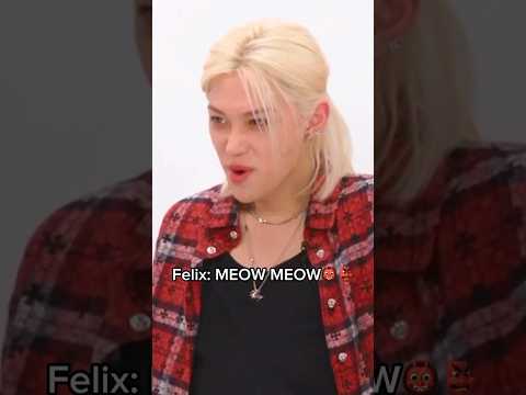 Felix's demonic iconic MEOW MEOW👹🤣#straykids #skz #kpop #felix #leefelix #bangchan #han #jeongin