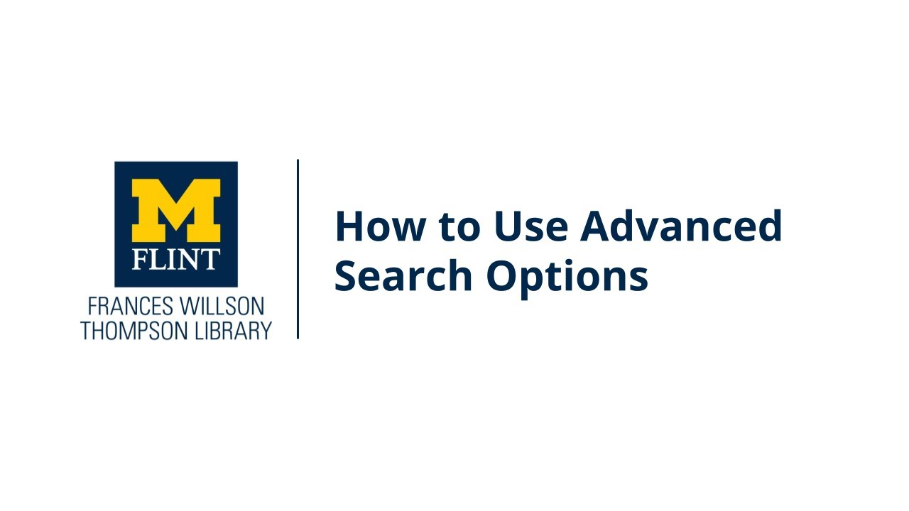 How to Use Advanced Search Options (2024)
