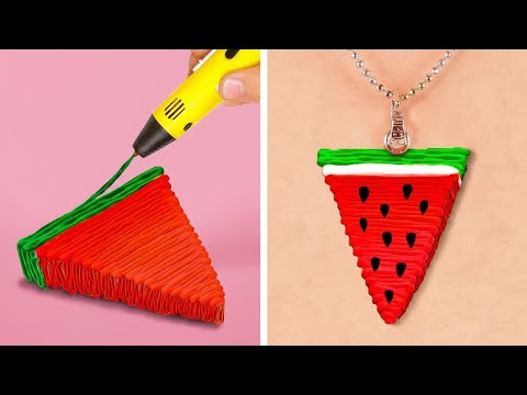 COOL 3D PEN AND HOT GLUE CRAFTS || Homemade Ideas by 123 GO! STREAM