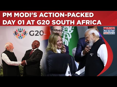 G20 South Africa: Watch Indian PM Modi's Action-Packed Day 01 At Leaders' Summit In Johannesburg