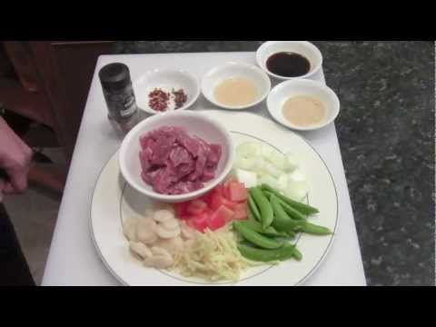 How to make spicy szechuan beef with vegetables