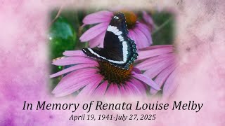 August 9th, 2025   Renata Louise Melby Funeral Service