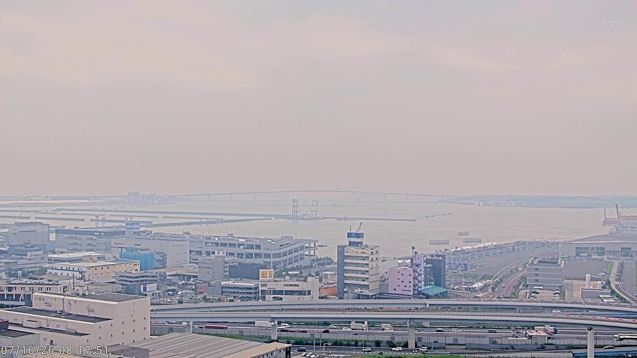 Live webcam view of Gate Bridge & Bay Skyline