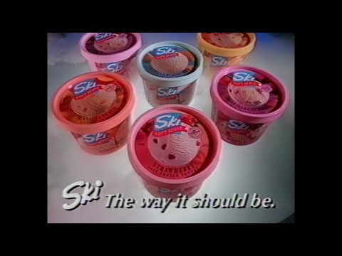 Ski Soft Serve Yogurt - Australian TV AD/Commercial 1992