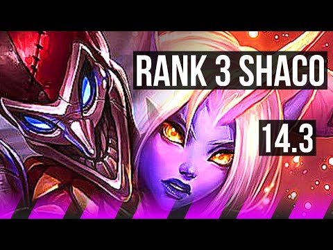SHACO & Ezreal vs SORAKA & Smolder (SUP) | Rank 3 Shaco, 900+ games, 7/2/5 | KR Grandmaster | 14.3