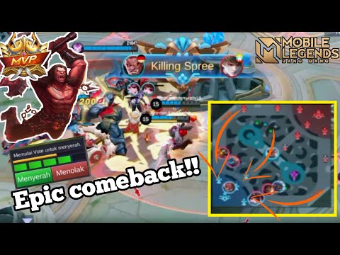 Super Epic Comeback balmond - mobile legends