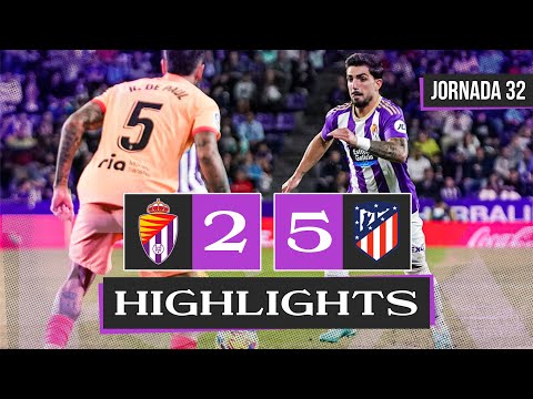 ▶️ REAL VALLADOLID vs ATLÉTICO DE MADRID | HIGHLIGHTS LALIGA | JORNADA 32
