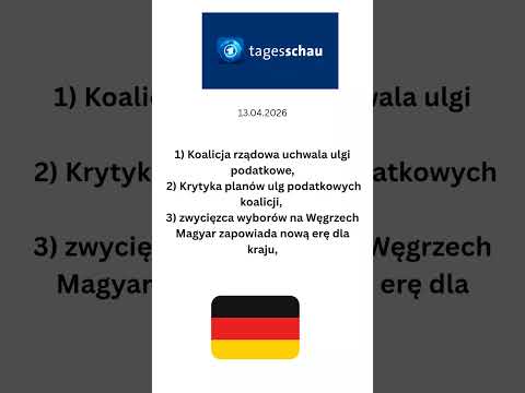 Niemiecki dziennik telewizyjny 13 kwietnia