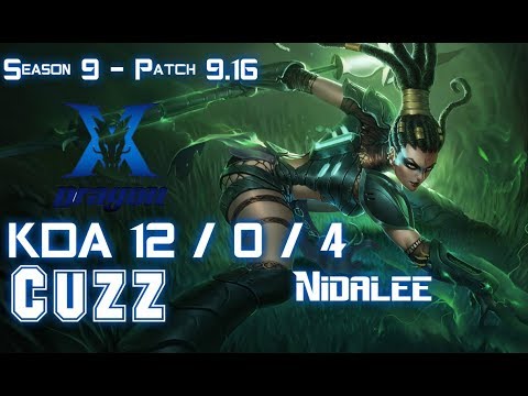 KZ Cuzz NIDALEE vs KARTHUS Jungle - Patch 9.16 KR Ranked