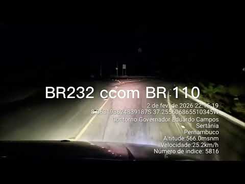 viagem com 1620 ao nordeste PB BR 110 Sertânia PE P59