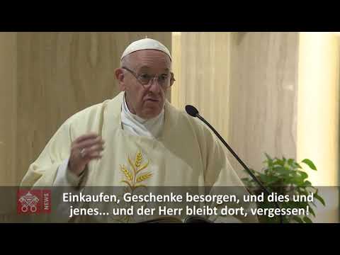 Papstpredigt in Santa Marta über die Weihnachtsfeier