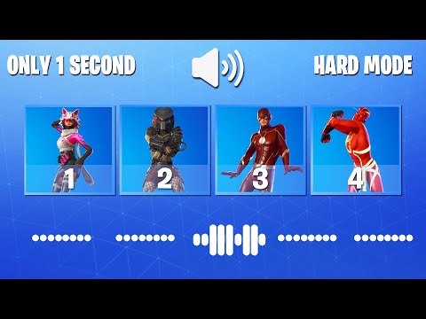 ADIVINA EL BAILE DE FORTNITE ESCUCHANDO SOLO 1 SEGUNDOS - FORTNITE CHALLENGE BY MOXY
