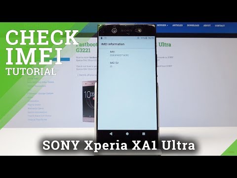 How to Find IMEI Number in Sony Xperia XA1 Ultra - Locate Serial Number