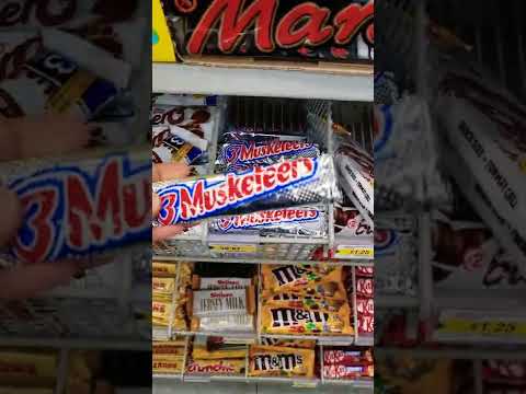 DOLLAR STORE FINDS 3 MUSKETEERS CHOCOLATE BAR Who eats these? #GroceryStoreFinds #shorts