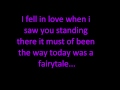 Taylor Swift-Today Was A Fairytale (with lyrics ...