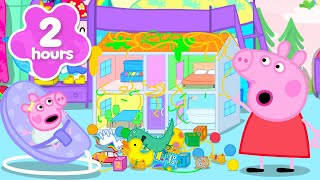A Bebê Evie faz uma BAGUNÇA na NOVA casa de bonecas! 🏠😱 | Contos da Peppa Pig | Episódios Completos