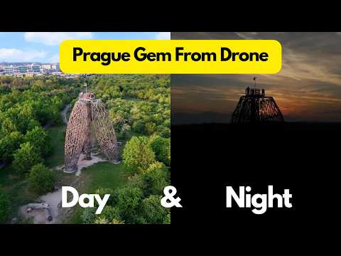 The Secret Lookout of Prague During Day & Night | 4K Drone Footage