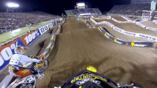 preview picture of video 'GoPro HD: Jason Anderson Main Event 2013 Monster Energy Supercross from Salt Lake'