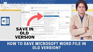 how to save Microsoft word file in old version?