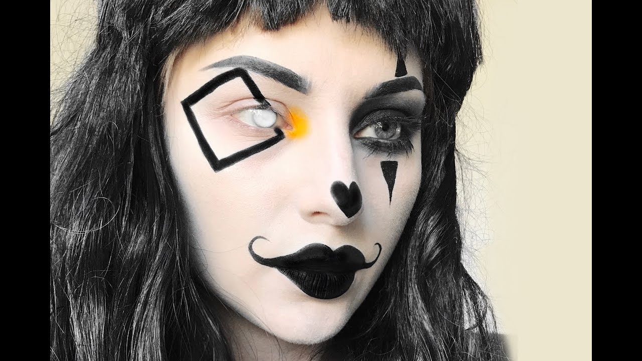 Mime Clown Halloween Makeup Tutorial