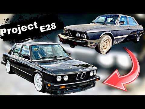 BMW E28 Build Transformation (1 year Progress) in 8 Minutes
