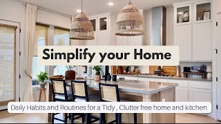 Daily Habits for a Clutter Free Home | Kitchen Organization | Bed Linens Organization
