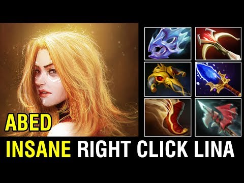 Abed - Lina Mid | 900 Attack Range Sniper Like Lina on Fire | Dota 2 Pro Gameplay 7.22
