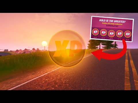 *ALL* 10 GOLD XP COIN LOCATIONS! Gold Is The Greatest Punch Card Complete [Fortnite Season 3]