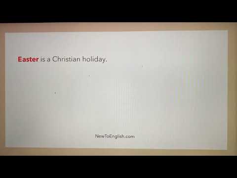 How to pronounce "Easter".