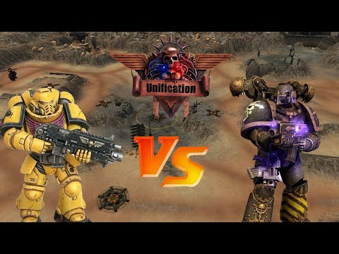 Dawn of War - Unification mod 6.9 Imperial Fists vs Iron Warriors (Insane Ai with Advenced Tactics)