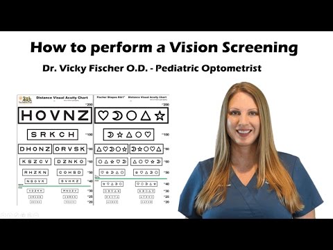 How to do a Vision Screening Training Tutorial with Sloan, Fischer Eye Chart