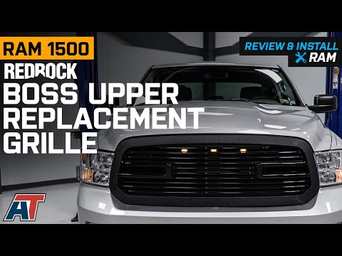 2013-2018 RAM 1500 RedRock Boss Upper Replacement Grille with LED DRL Review & Install