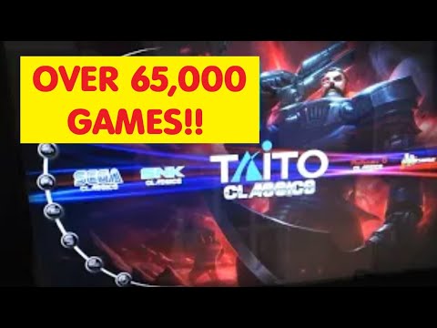 Vewlix style arcade cabinet! Complete Games List! Over 70 systems!