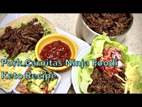 Pork Carnitas, Ninja Foodi, Keto, Low Carb,...