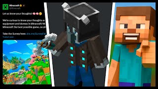 O MINECRAFT QUER A OPINIÃO DOS JOGADORES PARA FAZER PRÓXIMAS ATUALIZAÇÕES!