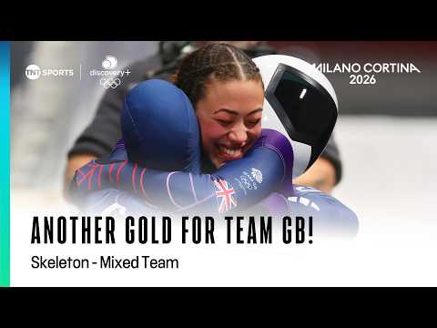 Matt Weston & Tabby Stoecker win GOLD for Team GB in mixed team Skeleton 🥇 | Winter Olympics 2026