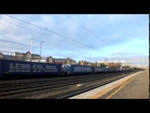 57311 and 92002 on 4S43 at Tamworth on 1st March 2014